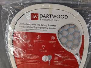 lot 52B image: Brand New Dartwood Portable Bug Zapper - USB Rechargeable and Battery Powered Mosquito Killer, Insect Trap and Fly Swatter N