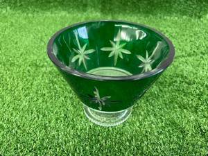 lot 151 image: Waterford Crystal&nbspMarquis Green Footed Bowl
