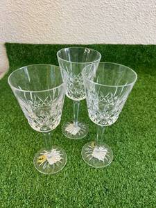 lot 172 image: Waterford Crystal Lismore Tall Goblet (3)