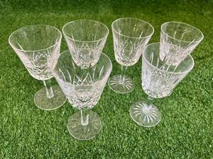 lot 184 image: Waterford Crystal Lismore Wine Glasses (6)