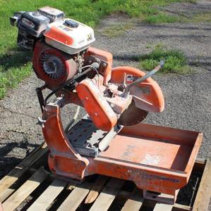 Norton Masonry Saw Model BBC - 546 G, Not Working Sold For Parts Or Repair