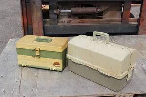 Lot Of 2 Large Tackle Boxes