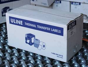 Shipping Labels Industrial Thermal Transfer 4 Inch X 6 Inch. Case Of 4 Rolls White Approx. 50 Ft Each Roll
