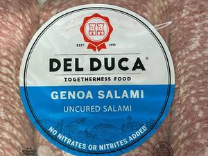 lot 14 image: K - Del Duca Genoa Salami 18oz