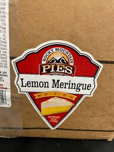 lot 24 image: undefined - Rocky Mountain Pies Lemon Meringue Pie - Lot of 2