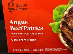 lot 31 image: Good & Gather Angus Beef Patties - 2 Pack 4LBS