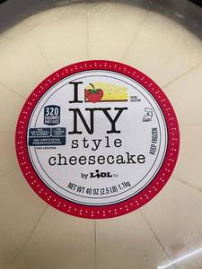 lot 42 image: L - Lot of 2 NY Style Cheesecake by Lidl - 40 oz Each