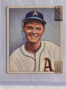 lot 22 image: Eddie Joost 1950 Bowman #103 Philadelphia Athletics Vintage Baseball Card