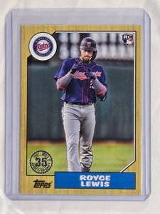 lot 45 image: Royce Lewis Rookie 2022 Topps 35th Anniversary #87TBU-3 - Minnesota Twins