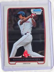 lot 46 image: Xander Bogaerts Rookie 2012 Bowman Chrome Prospects #BCP105 1st Bowman - Boston Red Sox
