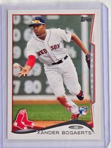 lot 47 image: Xander Rookie Bogaerts 2014 Topps #133 - Boston Red Sox