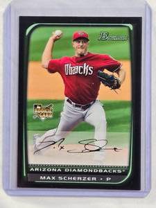 lot 59 image: Max Scherzer Rookie 2008 Bowman #BDP33 - Arizona Diamondbacks