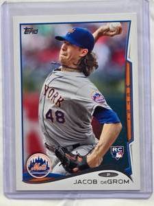 lot 61 image: Jacob deGrom Rookie 2014 Topps Update Series #US-50 - New York Mets