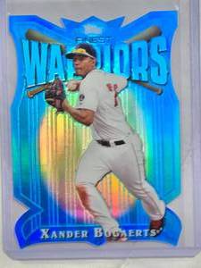 lot 63 image: Xander Bogaerts Rookie 2014 Topps Finest Warriors #FW-XB - Boston Red Sox