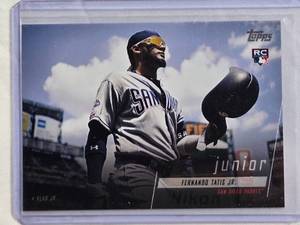 lot 66 image: Fernando Tatis Jr. Rookie 2019 Topps X Vlad Jr. The Legend Fathers & Sons #12  - San Diego Padres