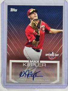 lot 92 image: Max Kepler Autograph 2020 Topps Opening Day #ODA-MK - Minnesota Twins