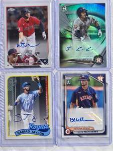 lot 95 image: Lot of 4 Autograph Cards JC Correa, Samad Taylor, Will Brennan, Brice Matthews