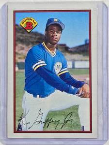 lot 96 image: Ken Griffey Jr. Rookie 1989 Bowman #220 - Seattle Mariners