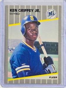 lot 99 image: Ken Griffey Jr. 1989 Fleer #548 Rookie Card - Seattle Mariners
