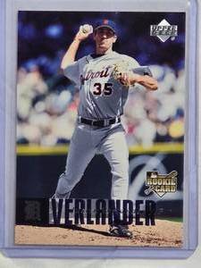 lot 101 image: Justin Verlander Rookie 2006 Upper Deck #922 - Detroit Tigers