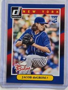 lot 105 image: Jacob deGrom Rookie 2014 Donruss #74 - New York Mets