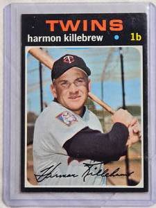 lot 118 image: Harmon Killebrew 1971 Topps #550 Vintage Baseball Card - Minnesota Twins