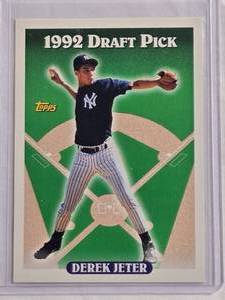lot 132 image: Derek Jeter Rookie 1993 Topps Draft Pick #98