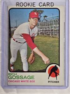 lot 136 image: Rich Gossage (Goose) 1973 Topps #174 - Chicago White Sox