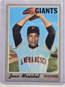 lot 141 image: Juan Marichal 1970 Topps #210 - San Francisco Giants