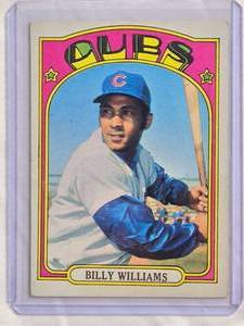 lot 171 image: Billy Williams 1972 Topps #439