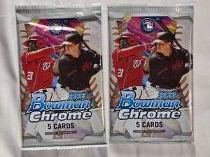 lot 195 image: Lot of 2 Unopened Packs 2023 Bowman Chrome