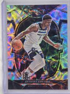 lot 199 image: Anthony Edwareds Prizm Refractor 2022-23 Panini Select #46