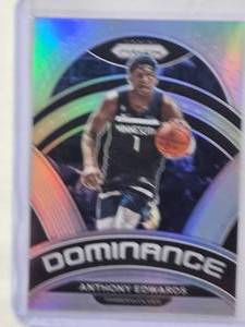 lot 203 image: Anthony Edwards 2022-23 Panini Prizm Dominance Silver Holo #17