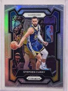 lot 217 image: Stephen Curry 2023-24 Panini Prizm Silver Holo #119