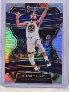 lot 228 image: Stephen Curry 2019-20 Panini Select Silver Holo #91
