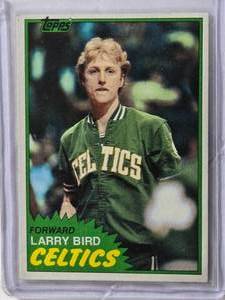 lot 232 image: Larry Bird 2nd Year 1981 Topps #4