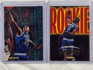lot 234 image: Lot of 2 Kevin Garnett Rookie Cards - 1996 Fleer Skybox #293 & 1996 Skybox Rookie Roadmap #233