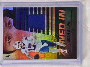 lot 235 image: Josh Allen 2022 Panini Zenith Zoned In Relic #ZI-1