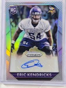 lot 237 image: Eric Kendricks Rookie Auto 2015 Panini Prizm Refractor #RS-EK Numbered 27300