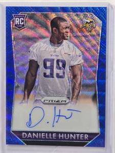 lot 238 image: Danielle Hunter Rookie Auto 2015 Panini Prizm Wave Refractor #RS-DH Numbered 71150