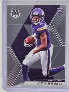lot 243 image: Justin Jefferson Rookie 2020 Panini Mosaic #209