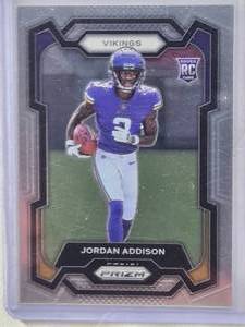 lot 245 image: Jordan Addison Rookie 2023 Panini Prizm #368