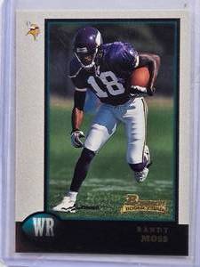lot 255 image: Randy Moss Rookie 1998 Bowman #182