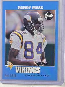 lot 256 image: Randy Moss 2001 Upper Deck Vintage #67 Numbered 351900