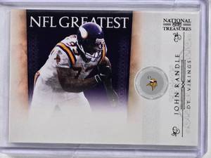 lot 260 image: John Randle 2011 Panini National Treasures #32 Numbered 9899