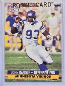 lot 263 image: John Randle Rookie 1991 NFL Pro Set #835