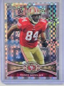 lot 282 image: Randy Moss 2012 Topps Chrome Xfractor #32