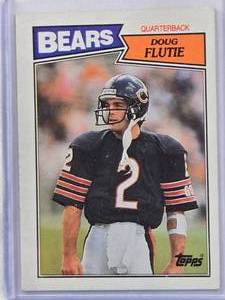 lot 287 image: Doug Flutie Rookie 1987 Topps #45