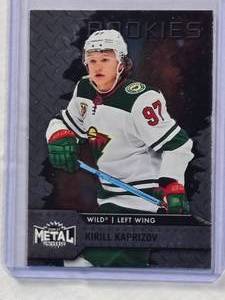 lot 293 image: Kirill Kaprizov Rookie 2020-21 Skybox Metal Universe Rookies #125