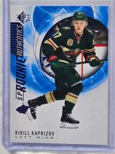 lot 295 image: Kirill Kaprizov Rookie Blue SP Authentics 2020-21 Upper Deck #129
